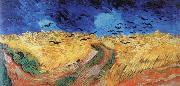 wheat field with crows, Vincent Van Gogh